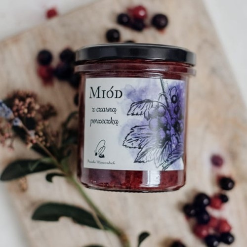 miód z czarną porzeczką prezent na dzień mamy