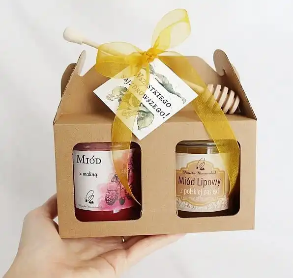zestaw miodów na prezent dla księdza